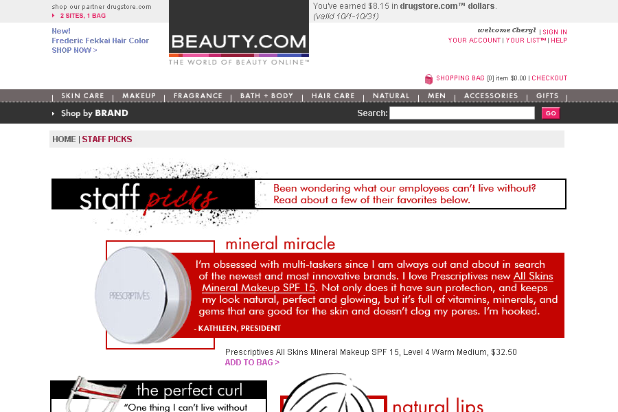 Beauty.com illustrations